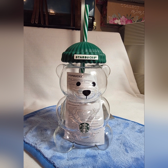 Starbucks Bear Shaped Tumbler with Straw - Picture 2 of 6
